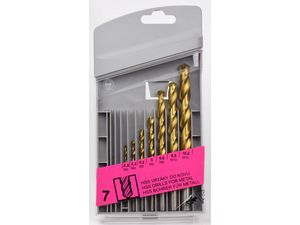 Vrtáky Falti HSS TiN pro závit M3 ÷ M12 EXTRA Sada 7 dílů
